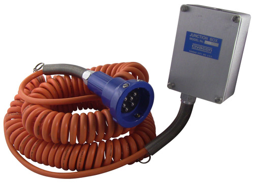 Civacon Blue Optic Hardwire Junction Box System w/ 2-Pin Plug & Coiled Cord