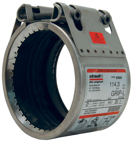 Dixon Straub Grip-L Axial Restraint Stainless Steel Pipe Couplings