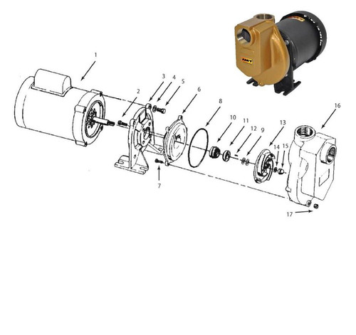 AMT/Gorman Rupp 389 Series 1 1/2" Chemical Pump Parts