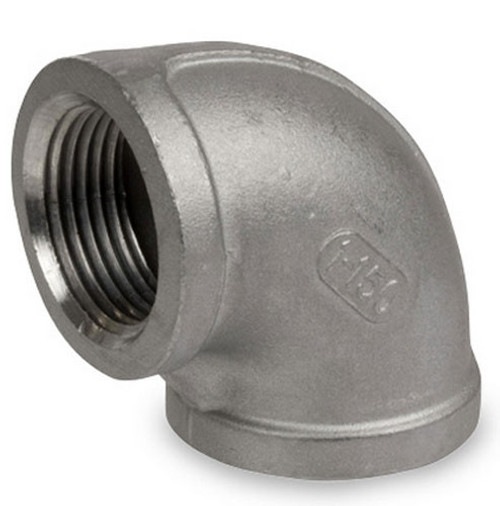 Smith Cooper Cast 150# Stainless Steel 1/8 in. 90° Elbow Fitting -Threaded