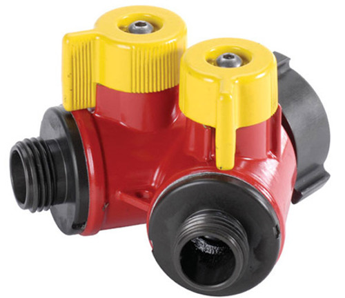 POK 2 Way BiPok Wildland Valves 1 1/2 in. FNST Inlet X (2) 1 in. MNST Outlets