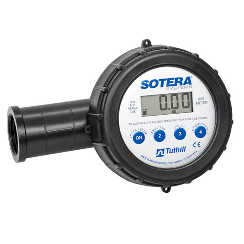 Sotera 850 Series 1 in. FNPT 20 GPM Nutating Disc Chemical Flow Meter
