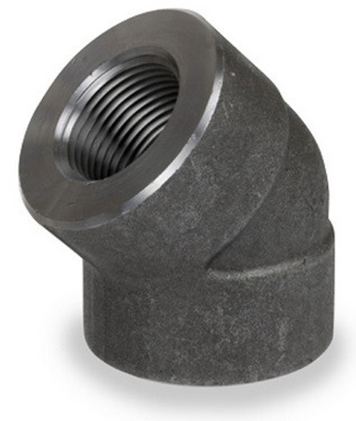 Smith Cooper 6000# Forged Carbon Steel 1/2 in. 45° Elbow Fitting -Threaded