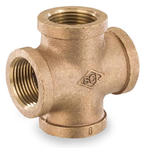 Smith Cooper Bronze 1/8 in. Cross Fitting - Threaded