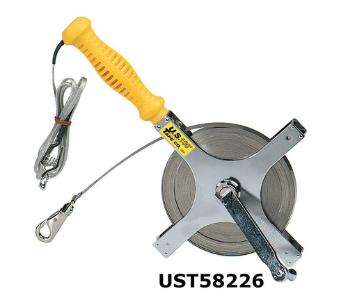 U.S. Tape 1/2 in. Double Duty Oil Gauging Tapes on Frame w/ Handle & Ground Clamp Less Bob