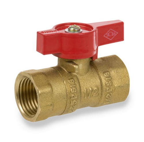 Smith Cooper Series 200 Forged Brass Two Piece FIP X FIP Gas Valve