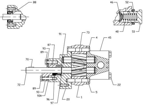 Roper Pumps A Series Pump Replacement Parts - Size A03