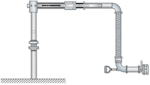 Emco Wheaton E2573 Bottom Loading Arm w/ Counterweight Balance - 114" Reach