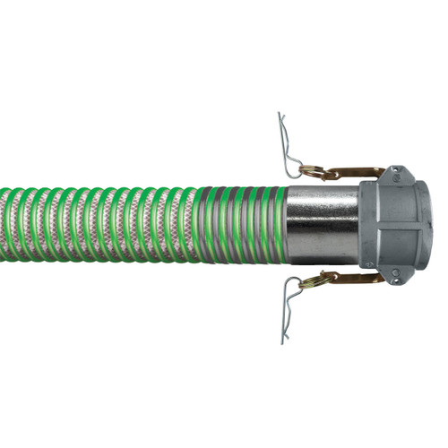 Kuriyama Tigerdrop 3 in. TDH Clear Fuel Drop Hose Assemblies w/ Part C Female Couplers