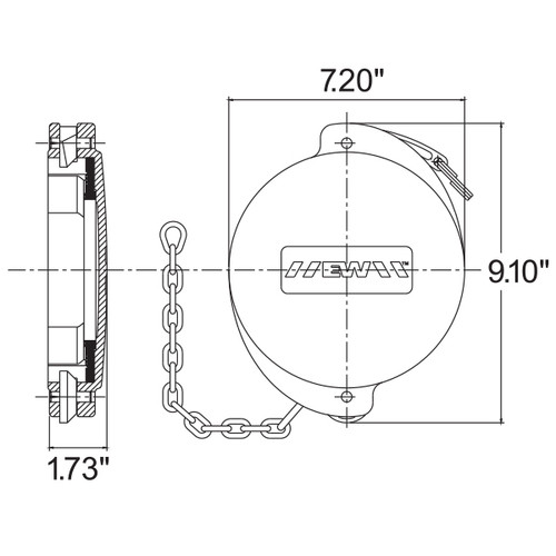 Emco Wheaton API Aluminum Dust Cap - John M. Ellsworth Company