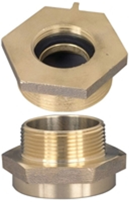 Dixon Brass 4 in. Female to Male Hex Nipples