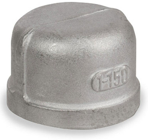 Smith Cooper Cast 150# Stainless Steel 1/2 in. Cap Fitting - Threaded