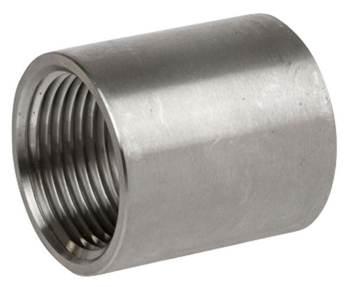 Smith Cooper Cast 150# Stainless Steel 3 in. Full Coupling Fitting - Threaded