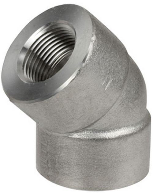 Smith Cooper 3000# Forged 316 Stainless Steel 3 in. 45° Elbow Fitting - Threaded