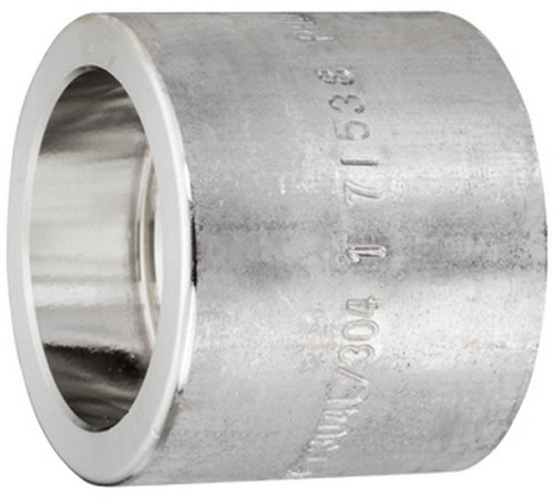 Smith Cooper 3000# Forged 316 Stainless Steel 1 1/4 in. Full Coupling Fitting - Socket Weld