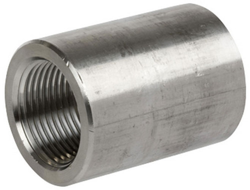 Smith Cooper 3000# Forged 316 Stainless Steel 1/2 in. Full Coupling Fitting - Threaded