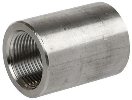 Smith Cooper 3000# Forged 316 Stainless Steel 1 1/2 in. Full Coupling Fitting - Threaded
