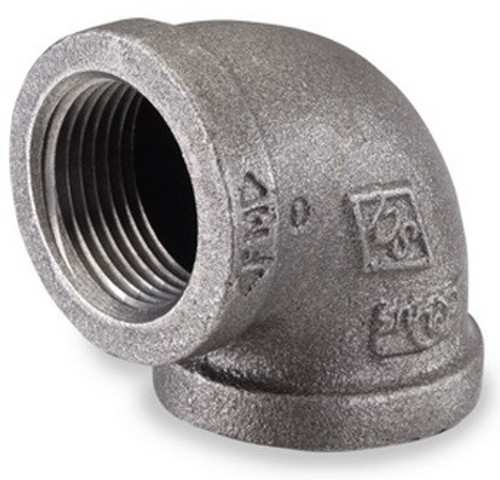 Smith Cooper 150# Black Malleable Iron 1/2 in. 90° Elbow Pipe Fittings - Threaded