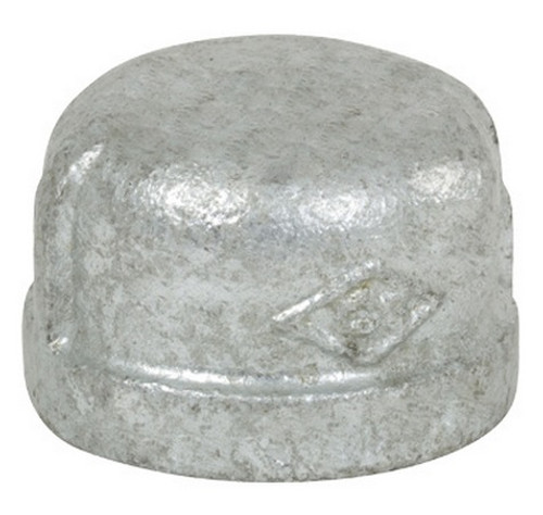 Smith Cooper 150# Galvanized Iron 3 in. Cap - Threaded