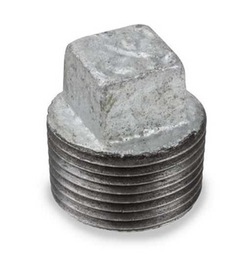 Smith Cooper 150# Galvanized Iron 1/4 in. Square Head Plug