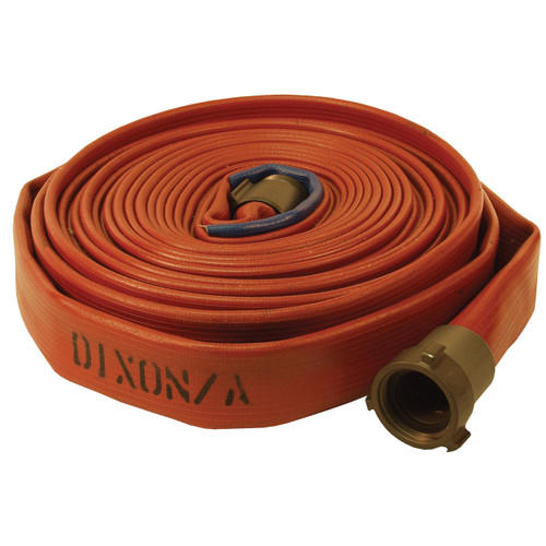 Dixon Powhatan 1 1/2 in. Single Jacket 500# Fire Hose NPSH Aluminum Couplings