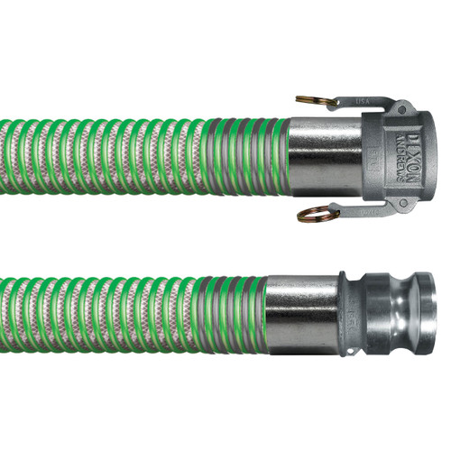 Kuriyama Tigerdrop 4 in. TDH Clear Fuel Drop Hose Assemblies w/ Part C Female Coupler x Part E Male Adapter Ends