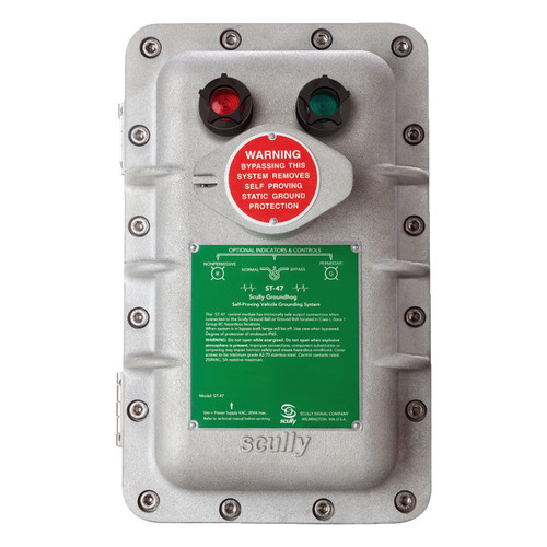 Scully ST-47 Groundhog Static Ground Proving Control Monitor w/ Lamps and Key Protected Bypass Switch