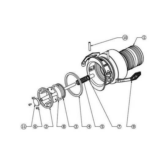 Dixon 4 in. Vapor Recovery Coupler Replacement Cam Arm Pin - 10