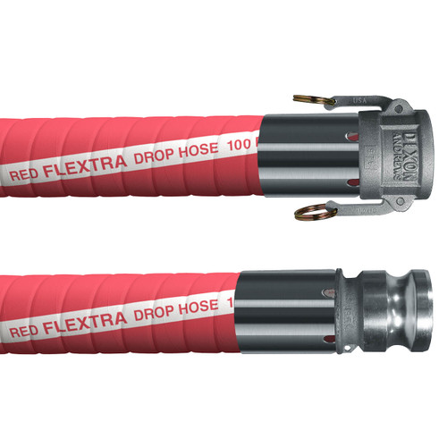 Continental ContiTech Red Flextra 3 in. 100 PSI Petroleum Transfer Hose w/ C x E Ends