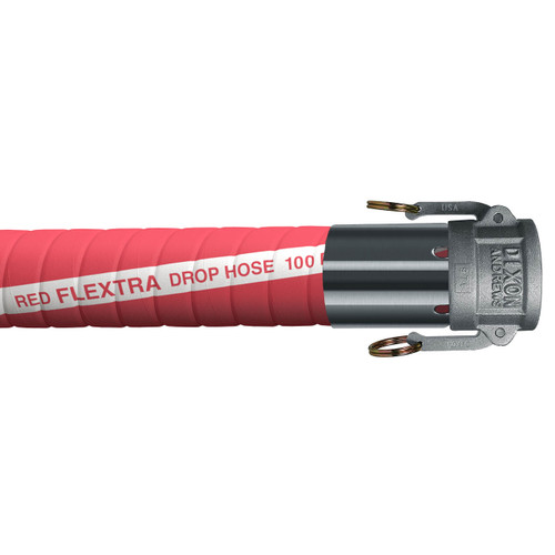 Continental ContiTech Red Flextra 4 in. 100 PSI Petroleum Transfer Hose w/ C x C Ends