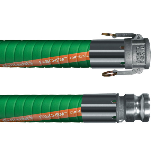 Continental ContiTech Fabchem 3 in. 200 PSI Chemical Transfer Hose w/ Stainless C x E Ends