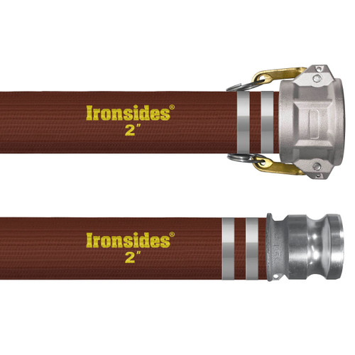 Kuriyama Ironsides 2 in. 150 PSI PVC Layflat Water Discharge Hose Assemblies w/ C x E Ends