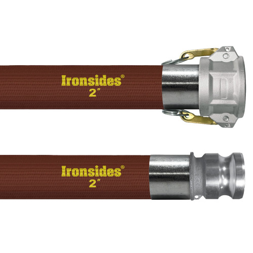 Kuriyama Ironsides 4 in. 125 PSI PVC Layflat Water Discharge Hose Assemblies w/ C x E Ends