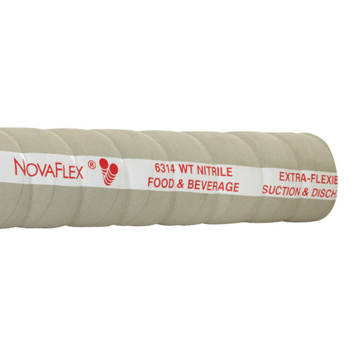 Novaflex 6314 Corrugated FDA Nitrile 150 PSI Food Suction & Discharge Hose - Hose Only