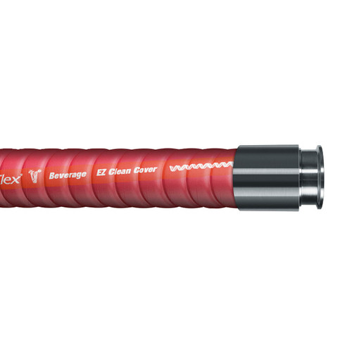 Continental ContiTech ExtremeFlex EZ Clean Cover 2 in. Beverage Hose w/ 3A Tri-Clamp Ends