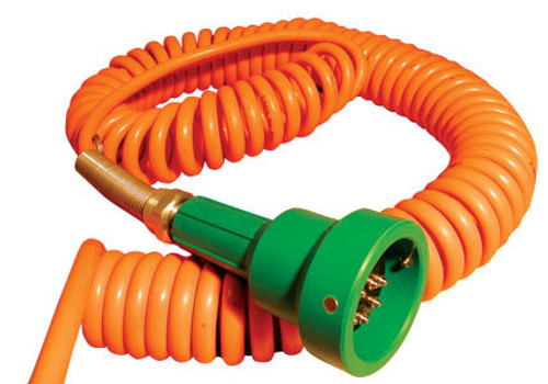 Flowtech Green Thermistor Plug & Coiled Cord w/ 4 J-Slot Pins & 10 Contact Pins for Scully Systems