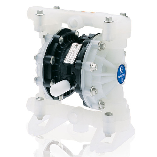 Graco Husky 515 1/2 in. NPT Polypropylene Air Diaphragm Pump w/ PTFE Diaphragms & Balls, Stainless Steel Seats