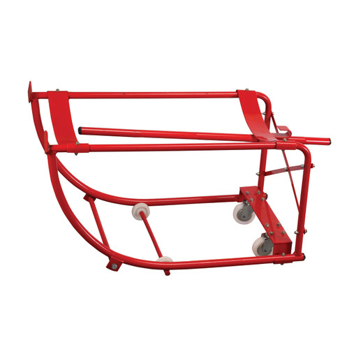 National Spencer Tilting Drum Cradle with Axle, Wheels, and Casters
