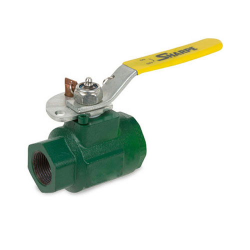 Sharpe 4 in. NPT Ductile Iron 2000 WOG Full Port Locking Ball Valve - Threaded