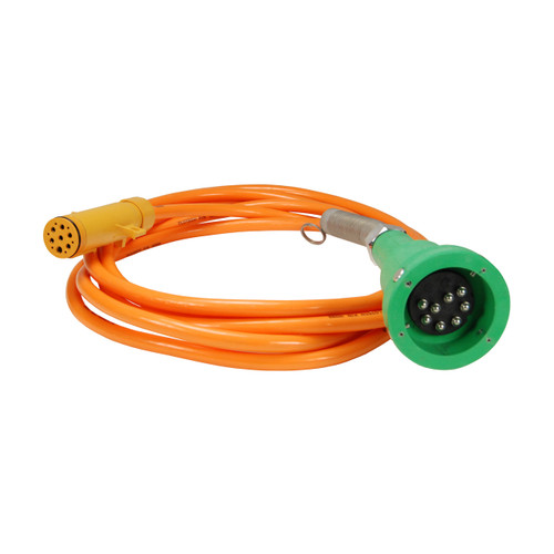 Dixon Green Optic Plug & 20 ft. Straight Cord w/ 2 J-Slots & 8 Contact Pins for Civacon and Scully Systems