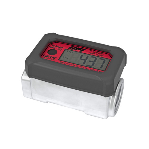 GPI 01A Series 1 in. NPT Digital Inline Meter - Liters