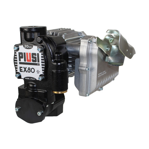 PIUSI EX80 Series Heavy Duty 120V AC Powered Transfer Pump - 20 GPM