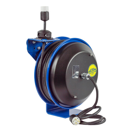 Coxreels C Series EZ Coil Spring Driven Power Cord Reel - 50 ft. - 12 AWG - 20 Amp