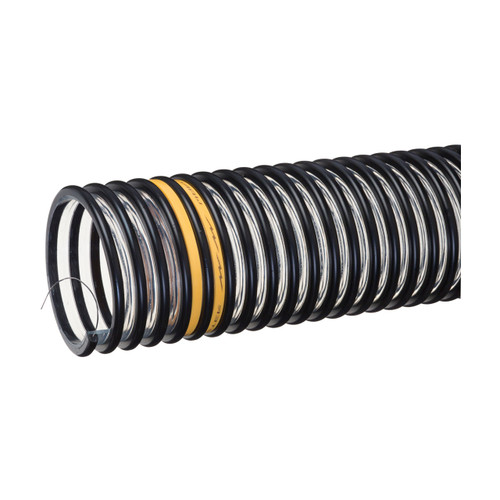 Kuriyama Voltbuster Volt Series 2 1/2 in. x 100 ft. Food Grade Static Dissipative Polyurethane Material Handling Hose w/ Grounding Wire - Hose Only