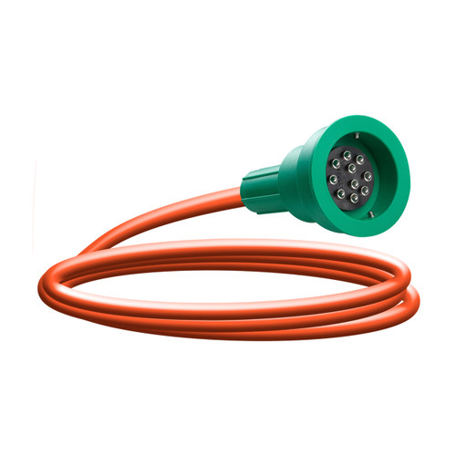 Scully SC-8A Green Thermistor Plug, 20 ft. Straight Cord w/ 2 J-Slot Pins, 10 Contact Pins
