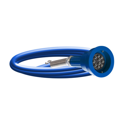 Scully SC-6W Blue Optic Plug, 20 ft. Straight Cord w/ 3 J-Slot Pins, 6 Contact Pins