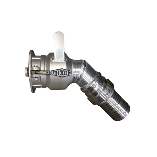 Dixon Vapor Recovery 4 in. Coupler x 3 in. 45° Swivel Hose Shank w/ Probe, Check Valve, & Handle