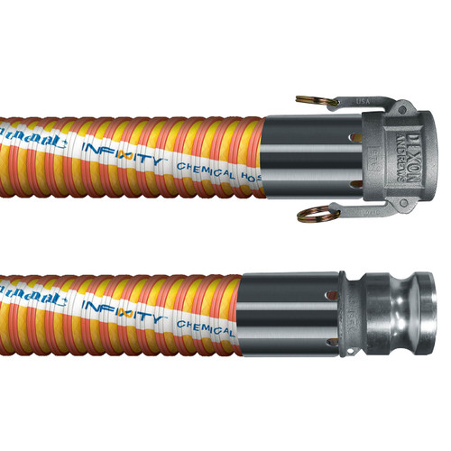 Continental ContiTech Infinity™ 4 in. 150 PSI Chemical Hose w/ Stainless Steel C x E Quick Couplings