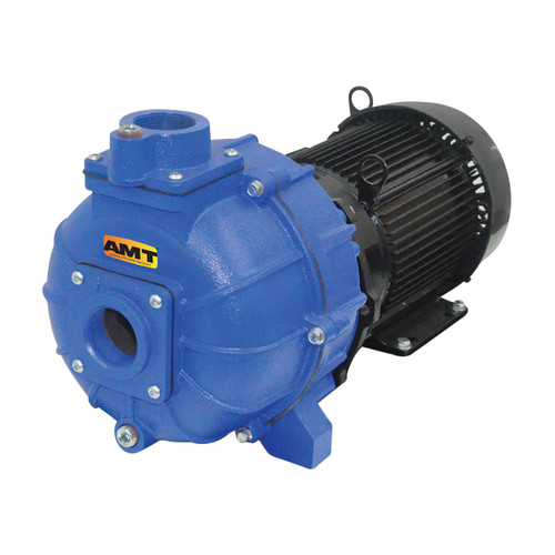 AMT 2 in. Cast Iron Self-Priming High Pressure Pump, 7 1/2 HP Three Phase Motor