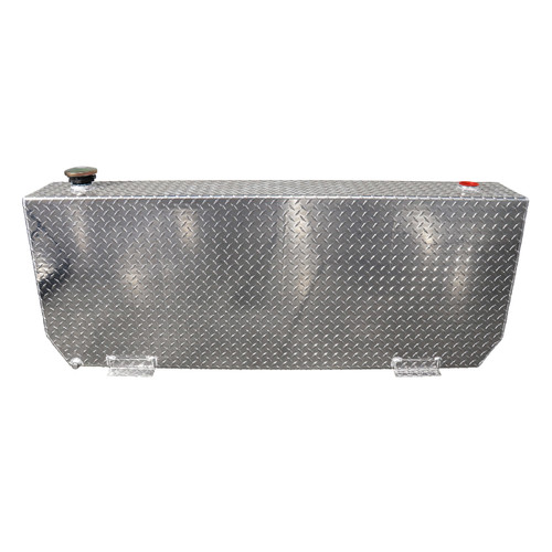51 Gallon Aluminum Rectangle Fuel Transfer Tank w/ GPI 20 GPM Pump (12V ...